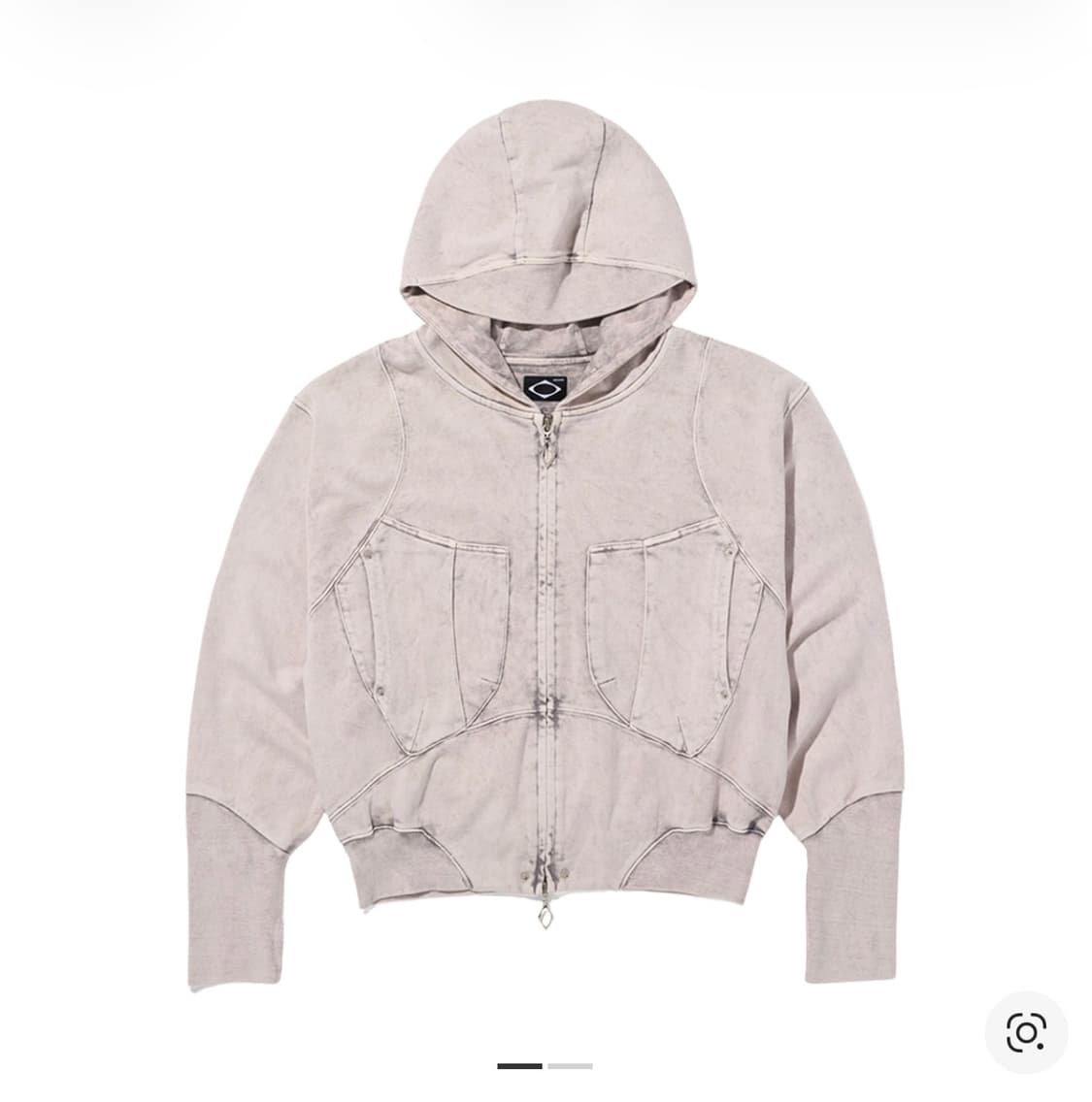 미스치프 블리치드 핑크 빅 포켓 후드집업 상품이미지1