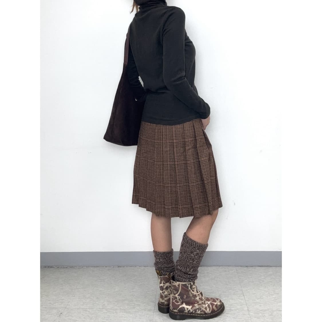 빈티지 브라운 레이어드 이너 롱슬리브 상품이미지3