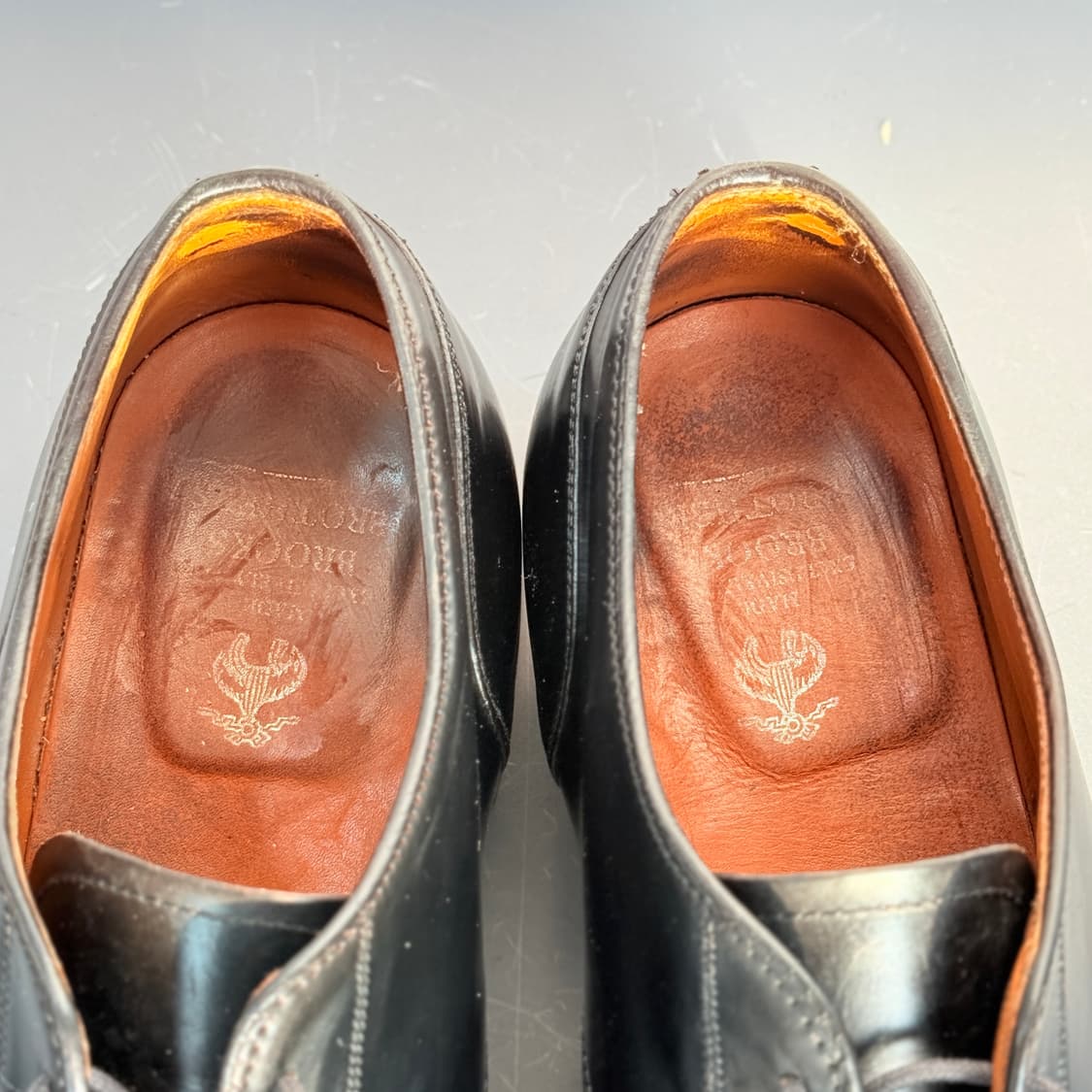 [10.5C] 알든 2161 블랙 코도반 스트레이트 팁 더비 상품이미지8