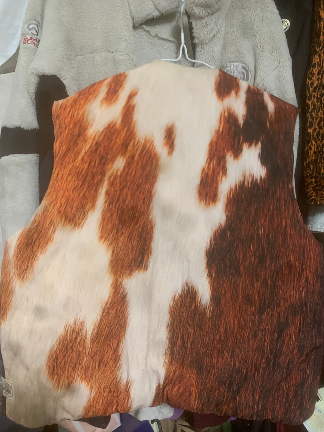 스투시 카우 패딩 리버시블 베스트 L 상품이미지4