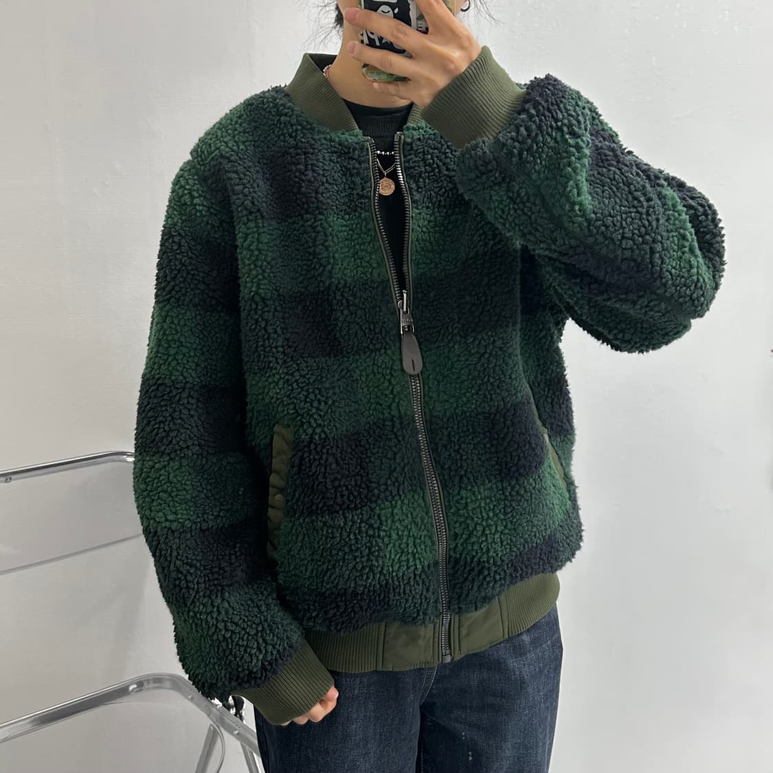 Jeep 지프 리버서블 뽀글이 ma1 항공점퍼 상품이미지3