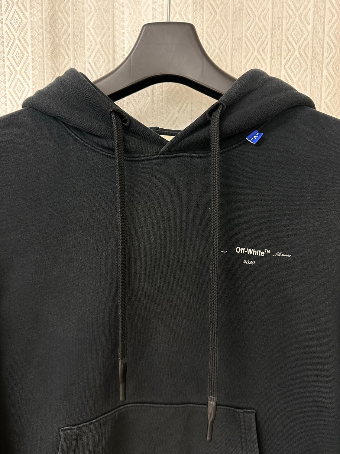 (XS)오프화이트 19AW 후디 블랙 상품이미지2