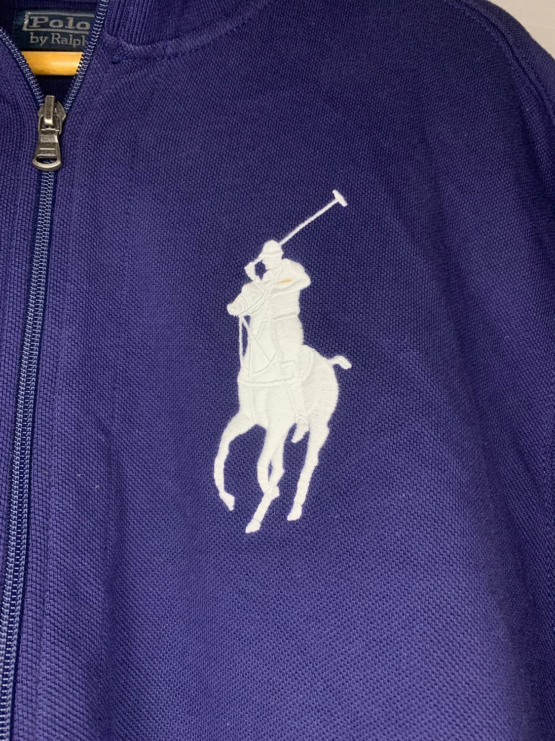 폴로 랄프로렌 네이비 집업 자켓 큰 포니 로고  XXL 상품이미지3
