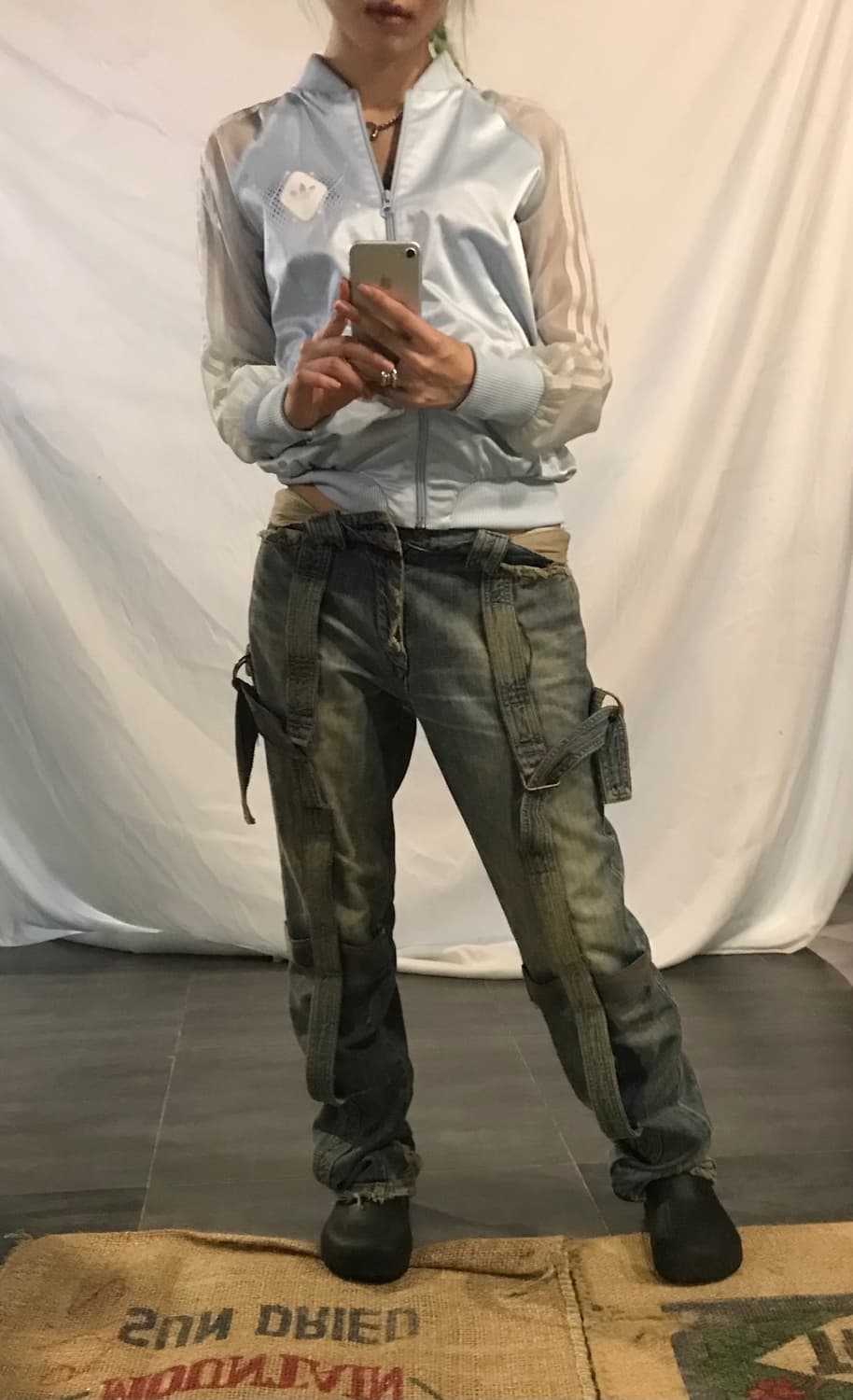 Adidas See-through zipup 상품이미지3