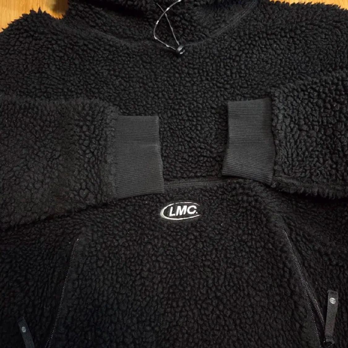 LMC 빅로고 쉐르파 후드티 (실측 2XL) 상품이미지4