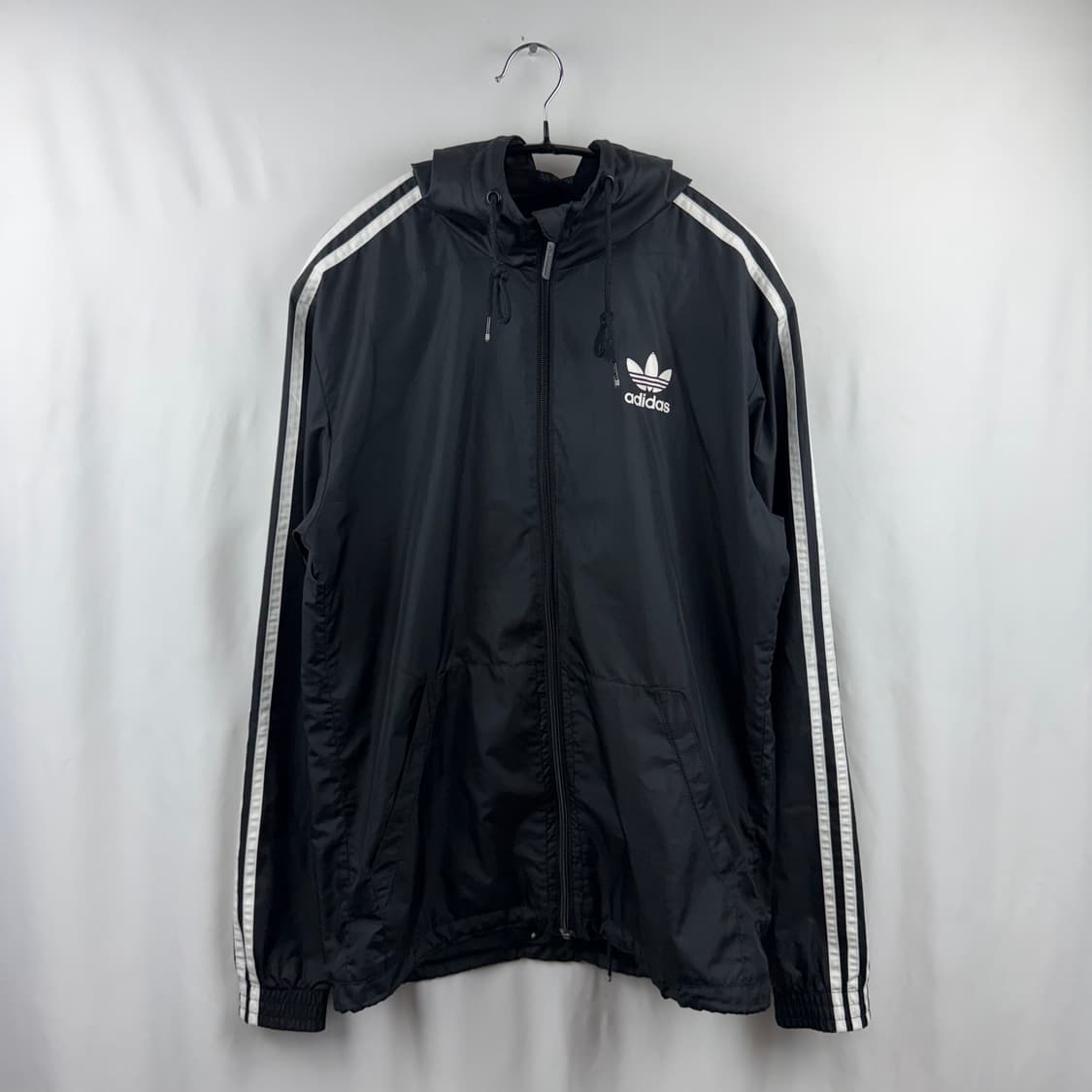 (95) 아디다스 스트릿 이타스카 불꽃 바람막이 자켓 블랙 상품이미지2