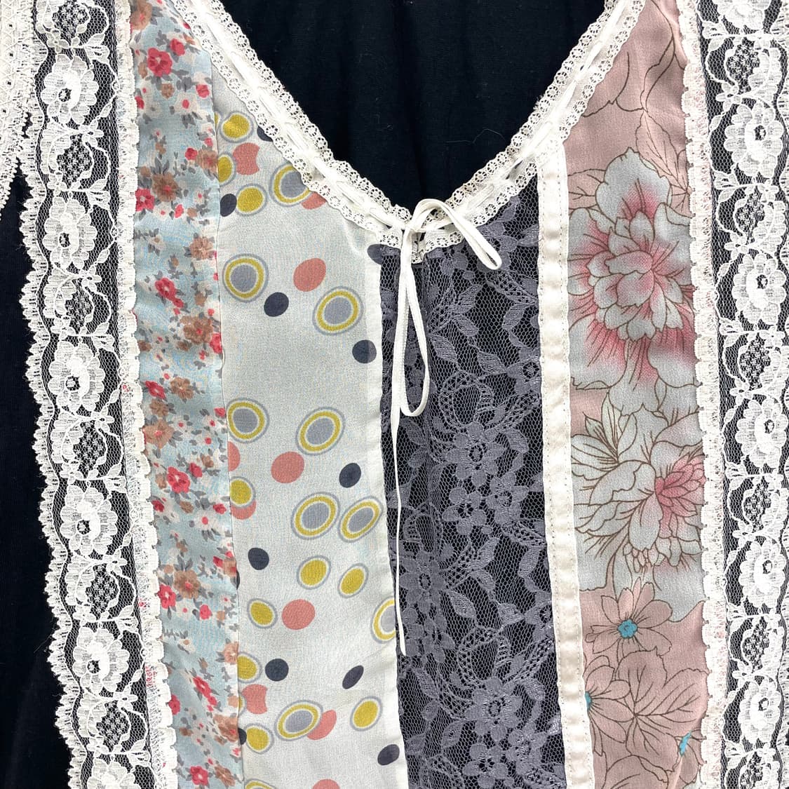 patchwork lace sleeveless 상품이미지2