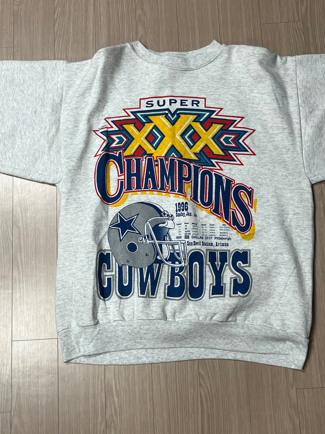 1996 NFL 슈퍼볼 오리지널 made in USA 스웻 맨투맨 상품이미지1