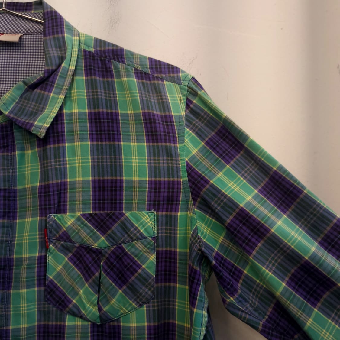 빈티지 체크 포켓 셔츠 상품이미지1