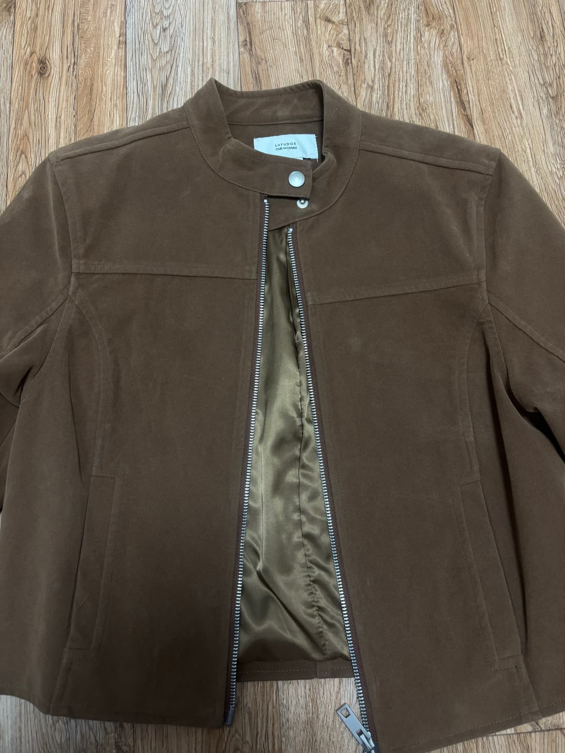 라퍼지포우먼 버핑레더 인시전 레이싱 자켓 상품이미지4