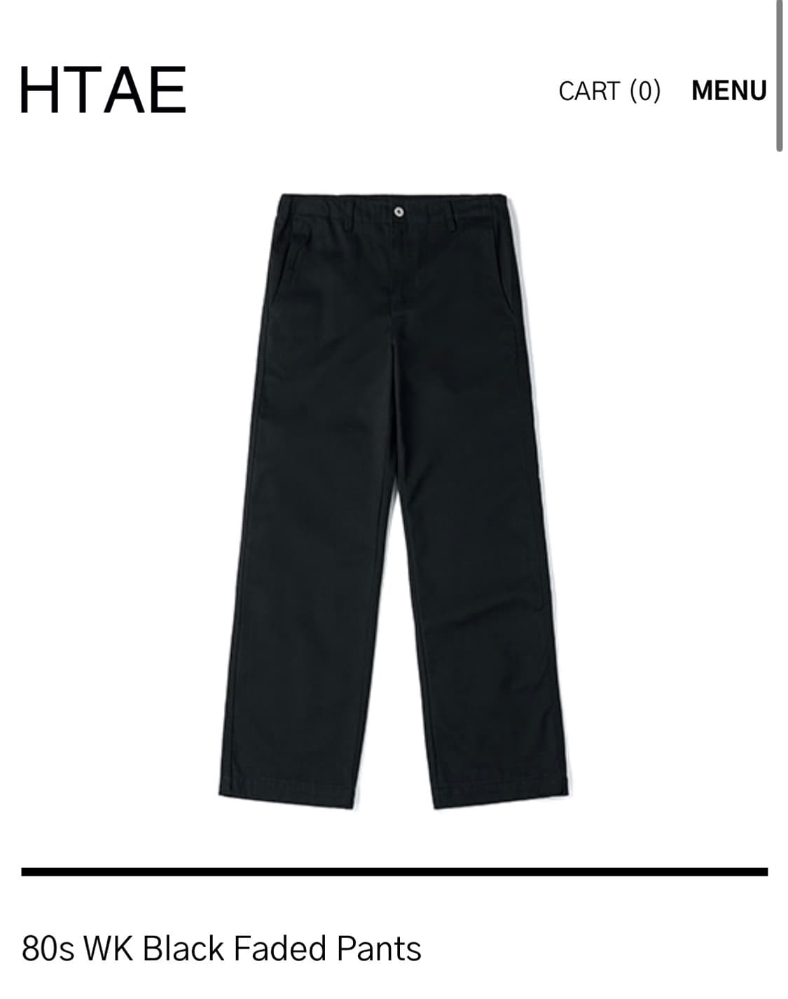 htae WK Black Faded Pants 상품이미지1