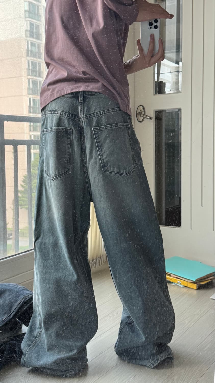 자라 와이드핏 데님 팬츠  상품이미지3