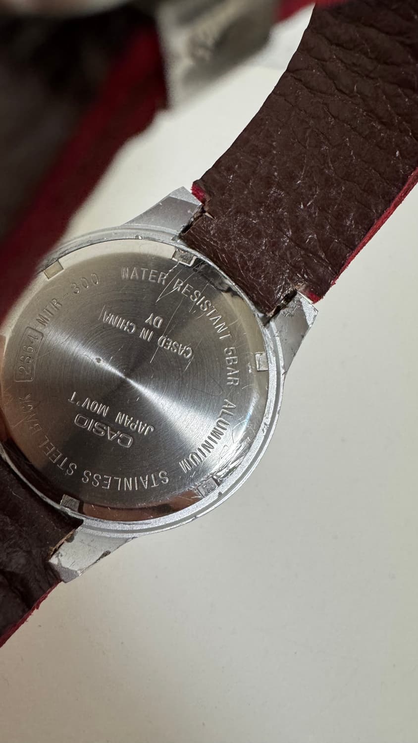 카시오 쿼츠 손목시계 가죽시계 상품이미지5