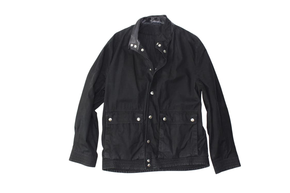 에르메네질도제냐 레더 트리밍 자켓 상품이미지1