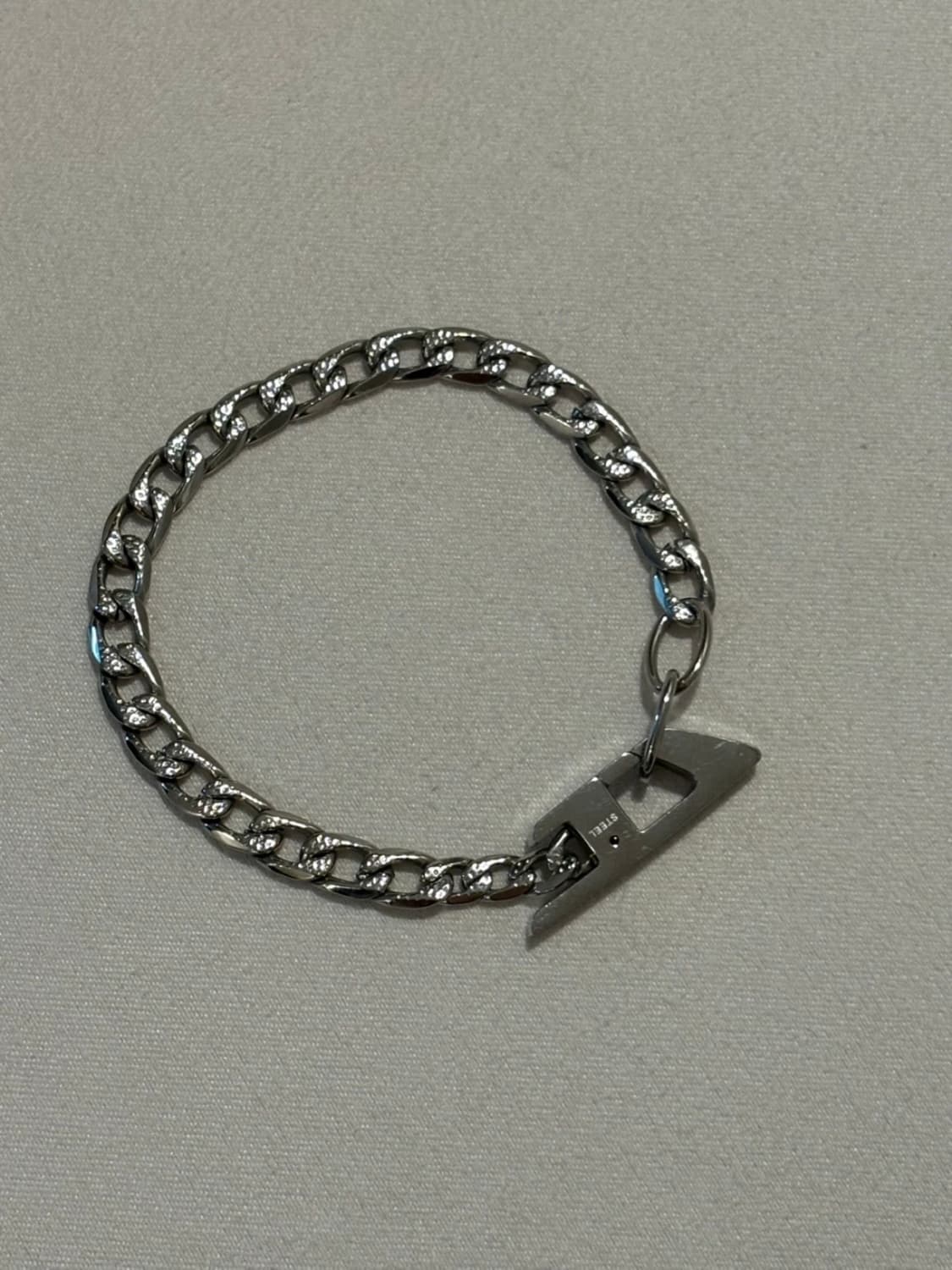 디젤 팔찌 체인 D로고 실버 DX1496040 상품이미지1