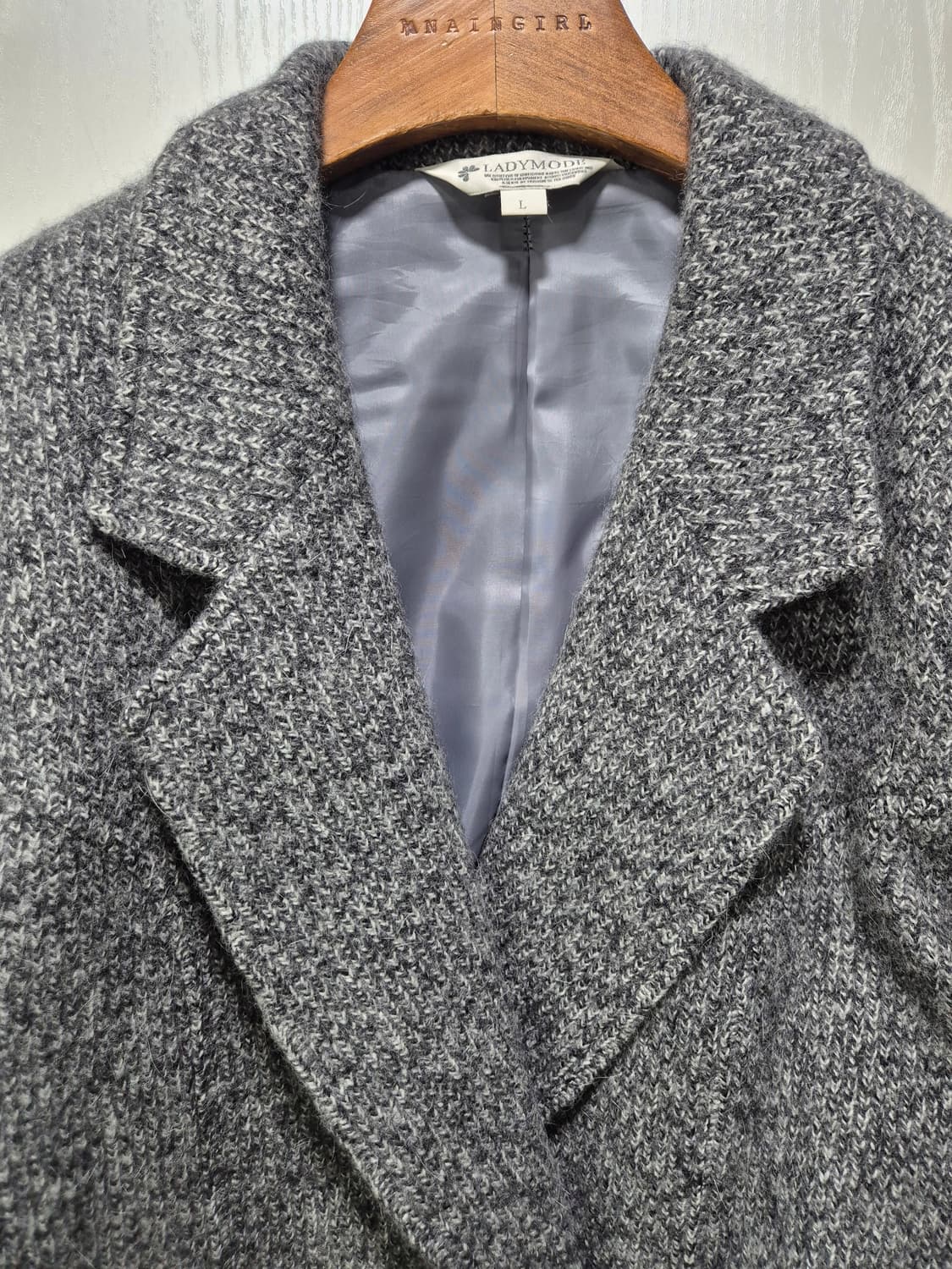 빈티지 헤어리 더블 블루종 자켓 상품이미지2