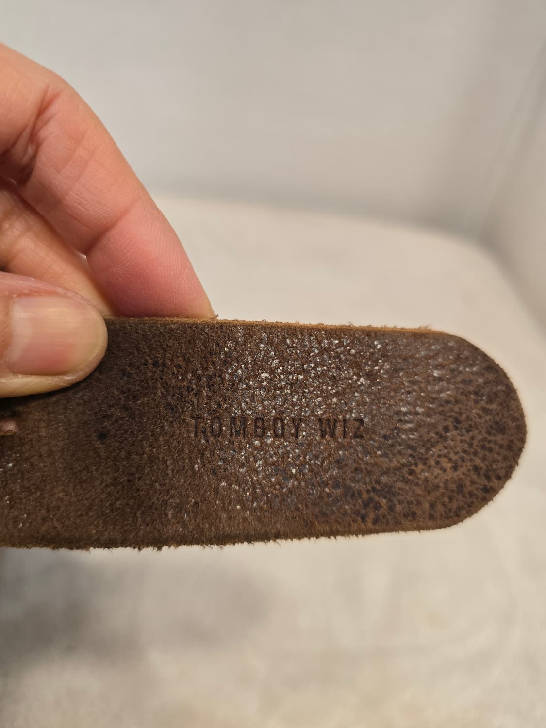 톰보이 웨스턴 스타일 스터드 장식 소가죽 벨트 남여공용 상품이미지9