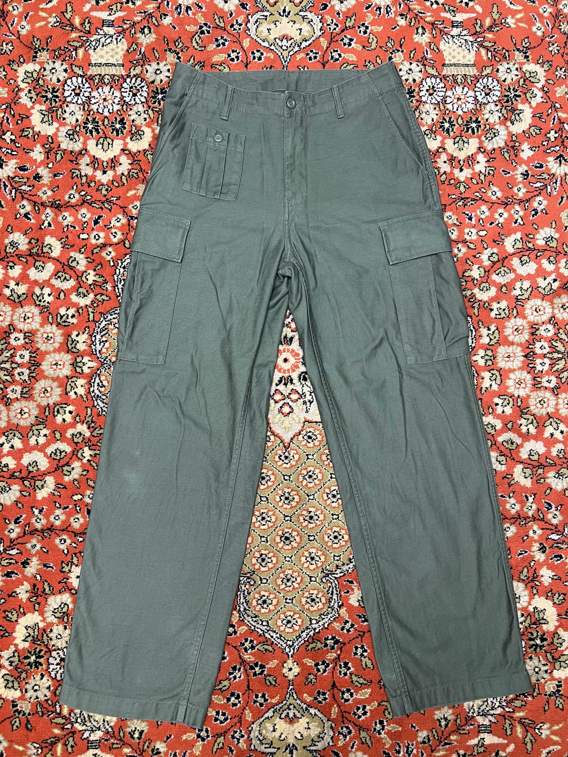 [32] 무신사 스탠다드 카고 필드 팬츠 카키 상품이미지1