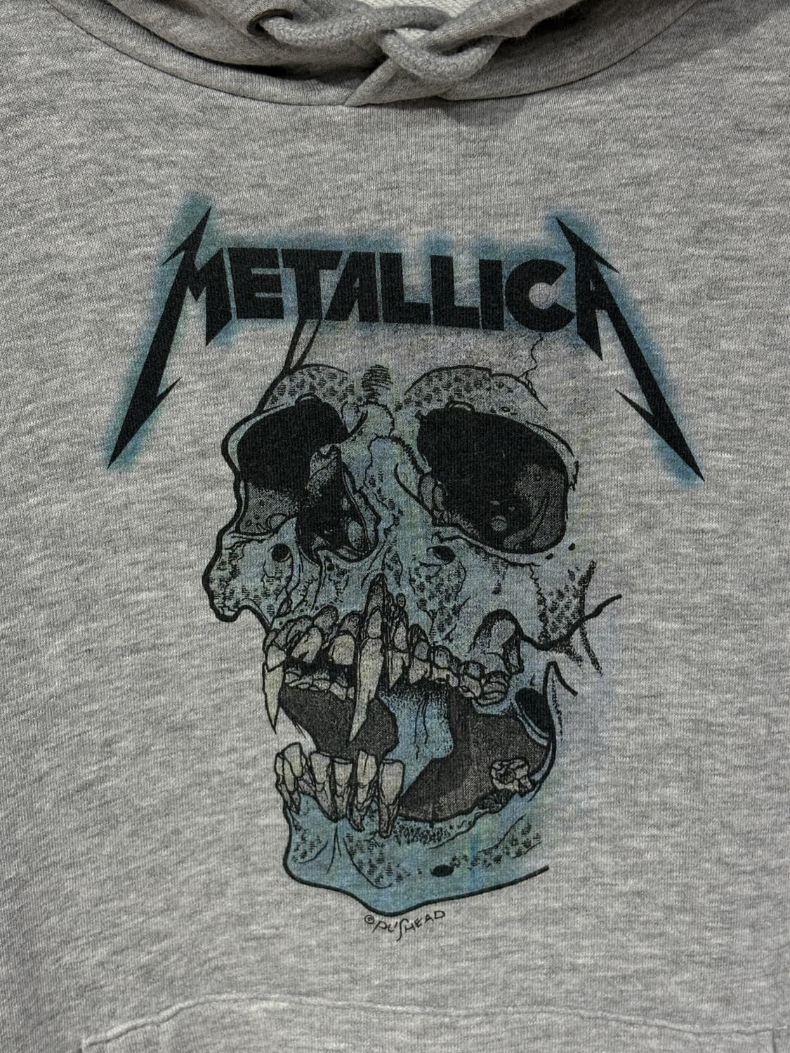 Metallica x gu 해골 프린팅 후드티  상품이미지3