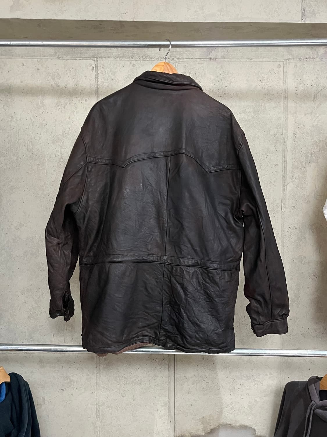 80‘s France Leather Fireman Coat 상품이미지7