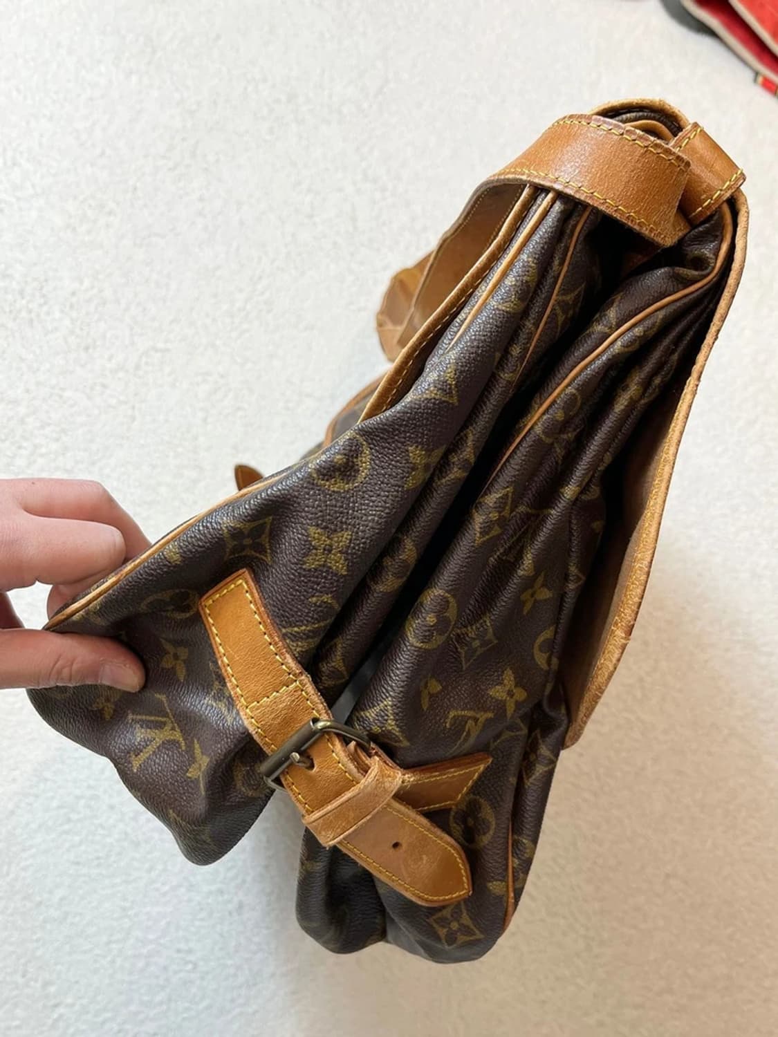 루이비통 옴므 1999 모노그램 쌍둥이 크로스백 A1713 상품이미지5