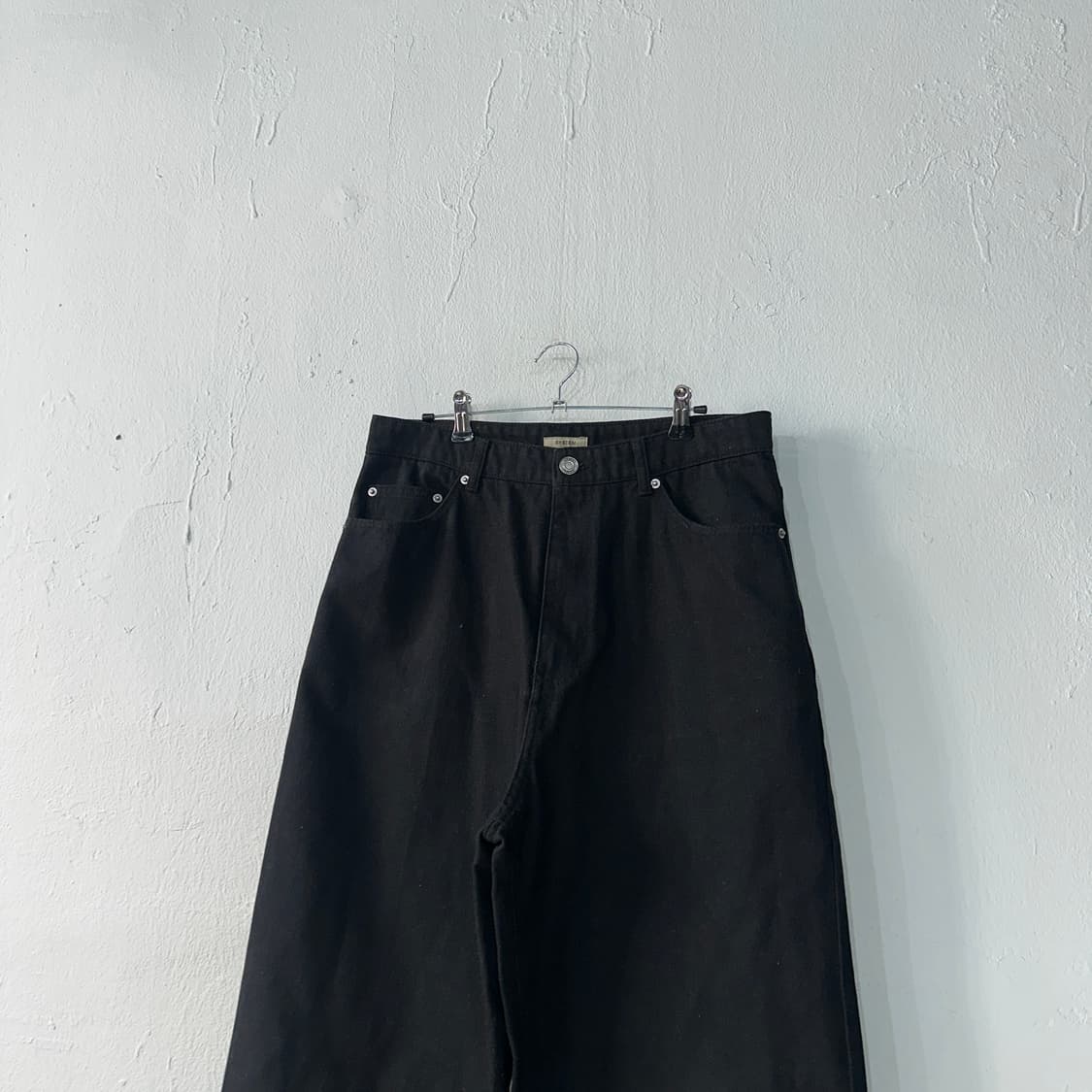 SYSTEM 시스템 와이드 블랙진 32 상품이미지2