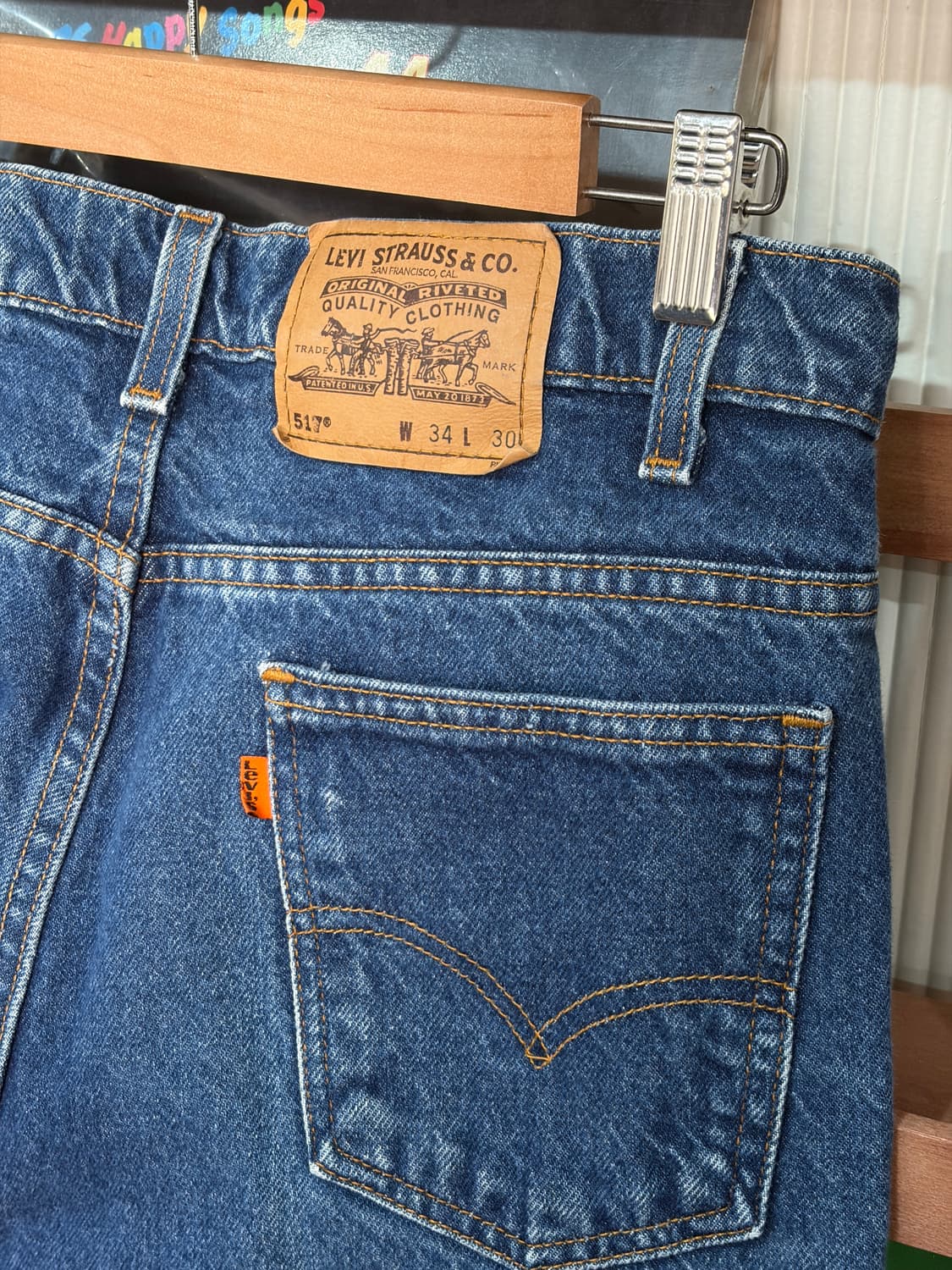 J35 90s usa 리바이스 517 데님팬츠 34X30 상품이미지5