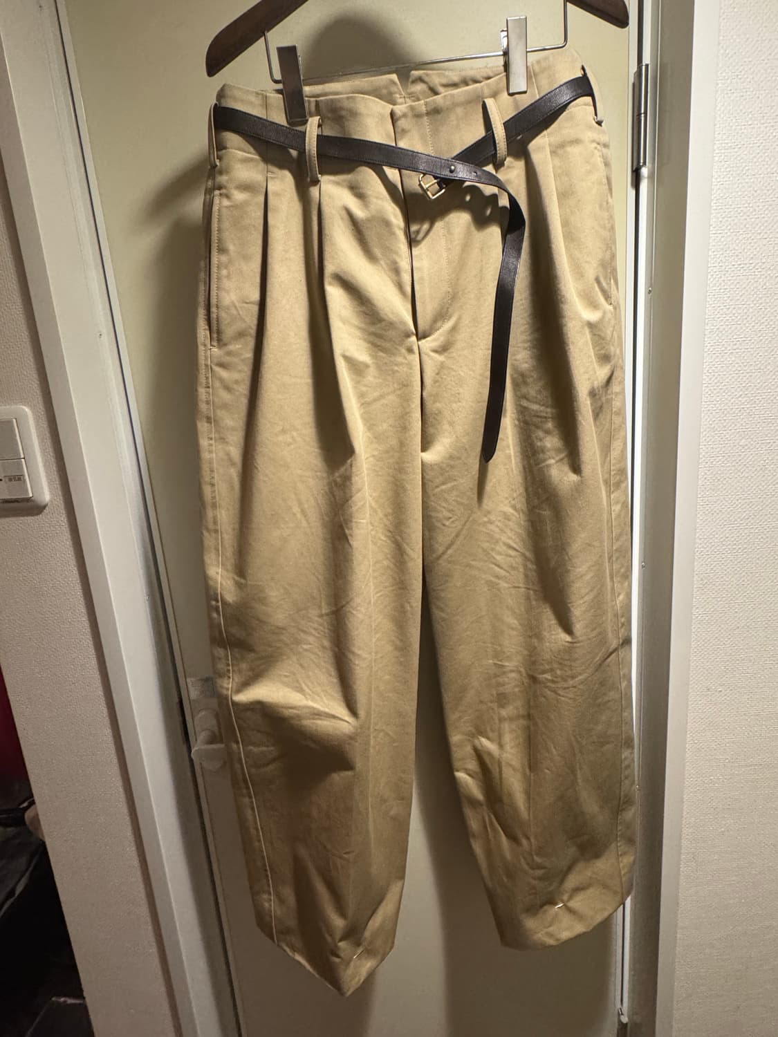 렉토 25ss 하이웨스트 코튼 팬츠 m size 상품이미지3