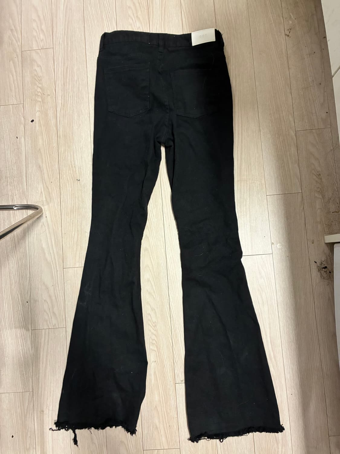 Black damage slim pants 상품이미지2