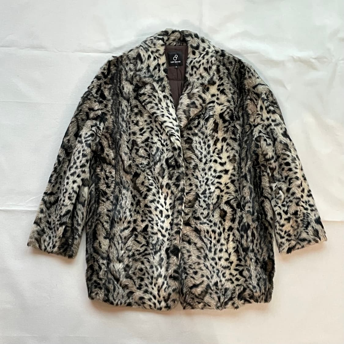 에잇세컨즈 8 Seconds 레오파드 에코 퍼 자켓 코트 상품이미지1