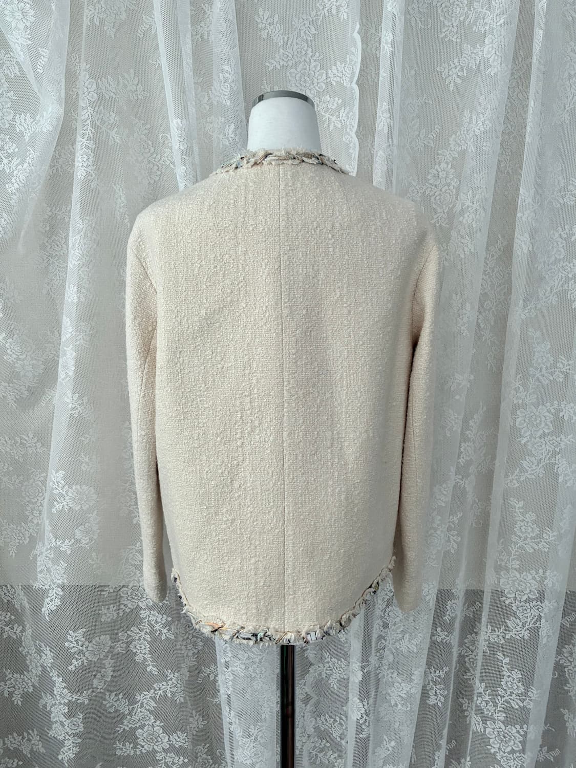 82-94-160) 한섬 SJSJ 트위드 자켓 아이보리 상품이미지2