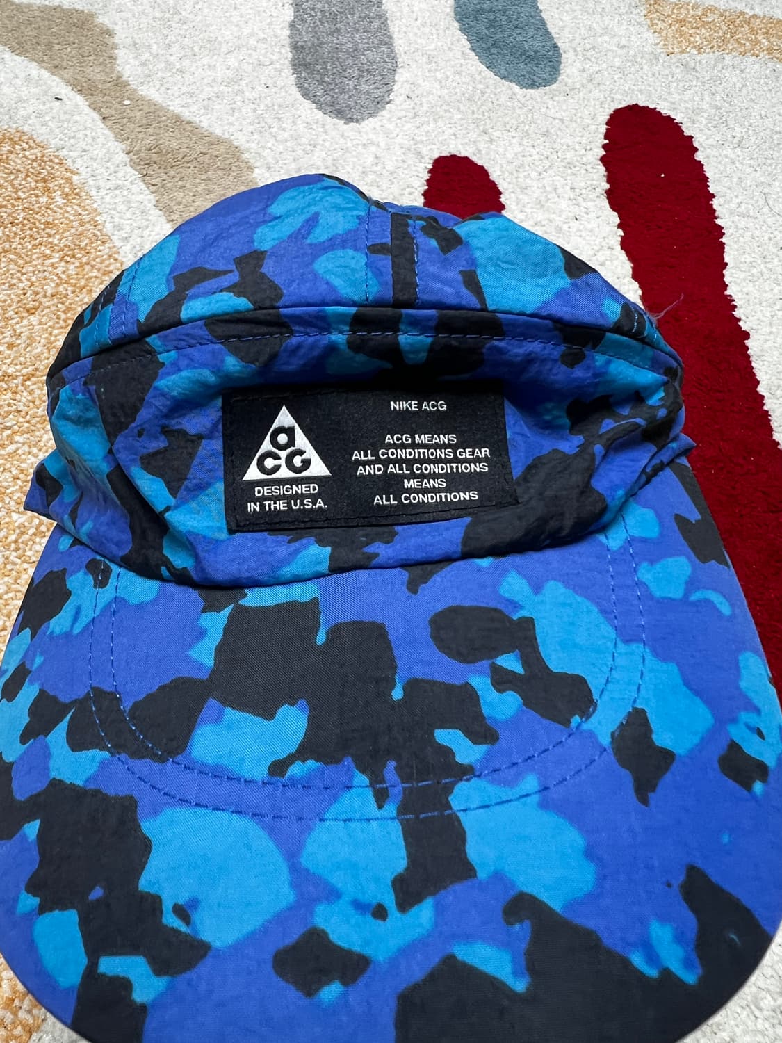 나이키 acg 블루 카모 캡 상품이미지3