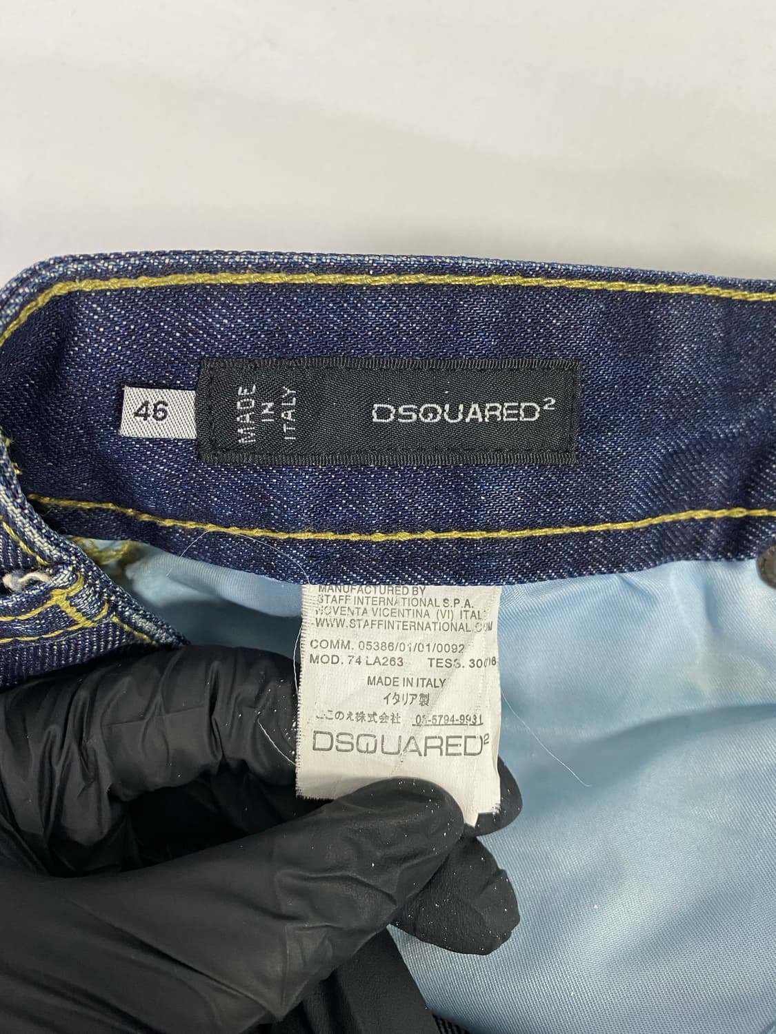디스퀘어드2 워싱 데님팬츠 청바지 46 <638>  size 허리(단면) 상품이미지6