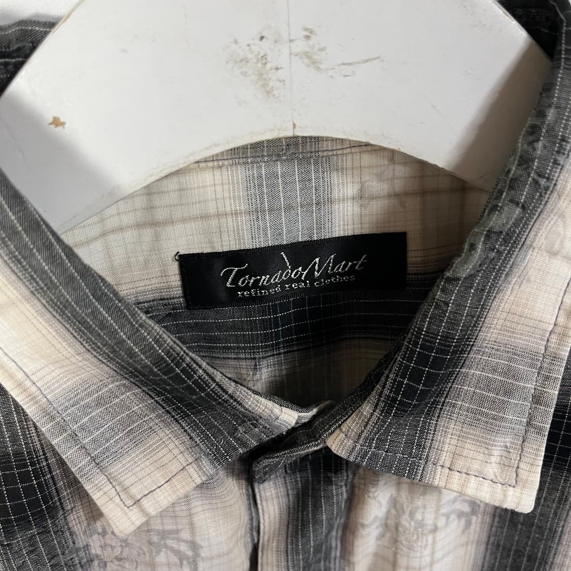 [Tornado Mart] 토네이도마트 오리엔탈 체크 시스루 셔츠 상품이미지5