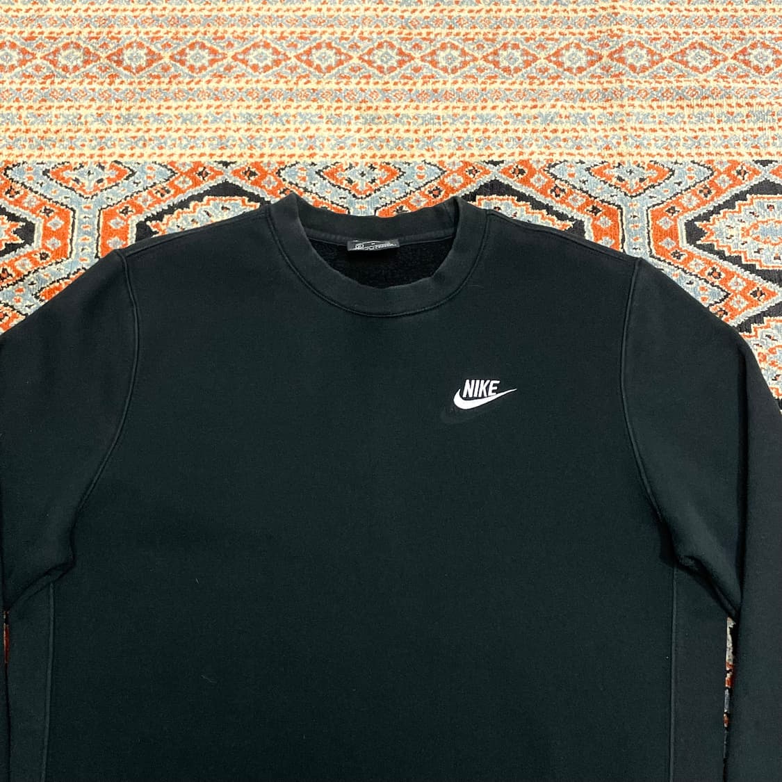 나이키 스펠로고 블랙 기모 맨투맨 여성M 상품이미지2