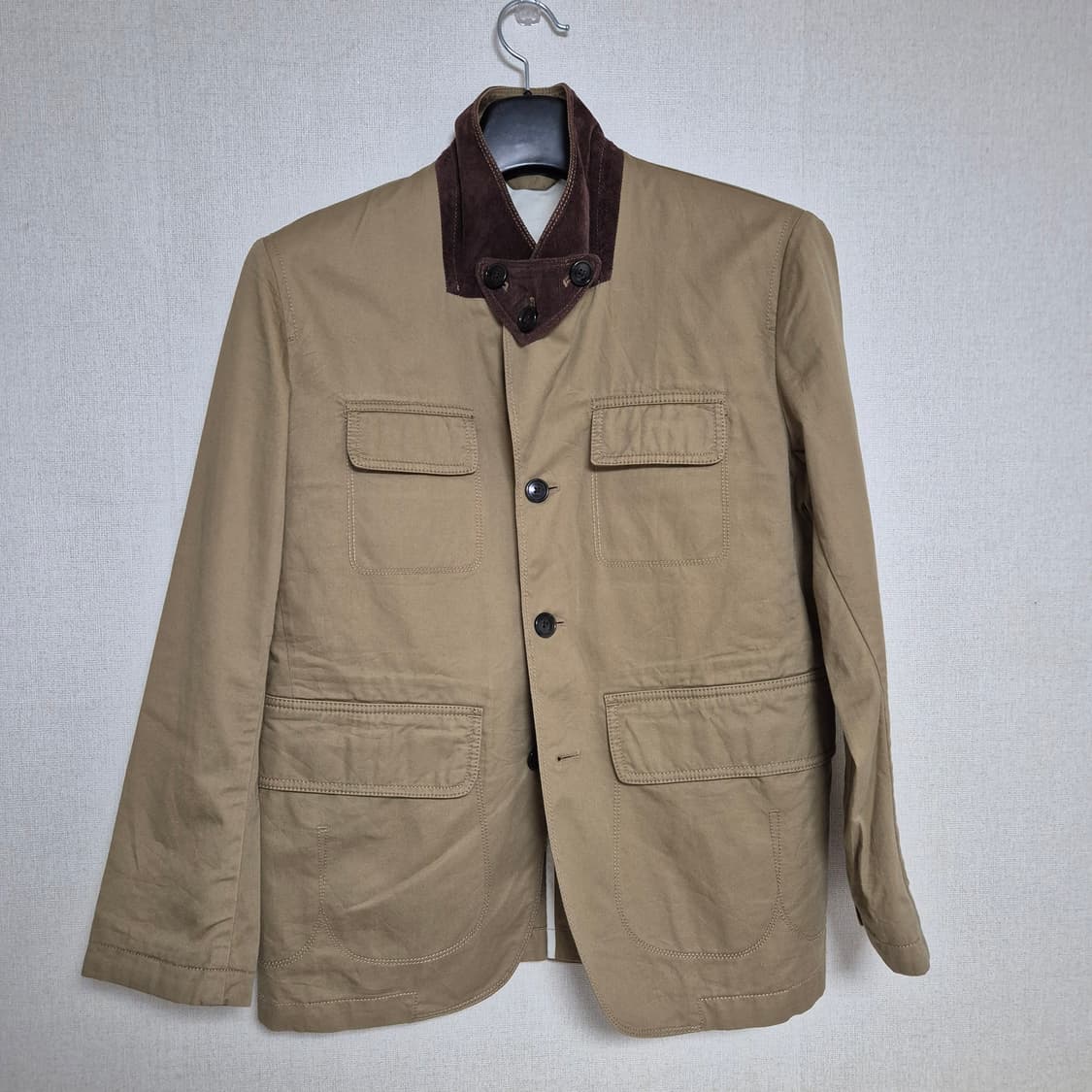 00's gap 올드갭 코튼 블레이저 헌팅자켓 비조 카라 디테일 상품이미지1