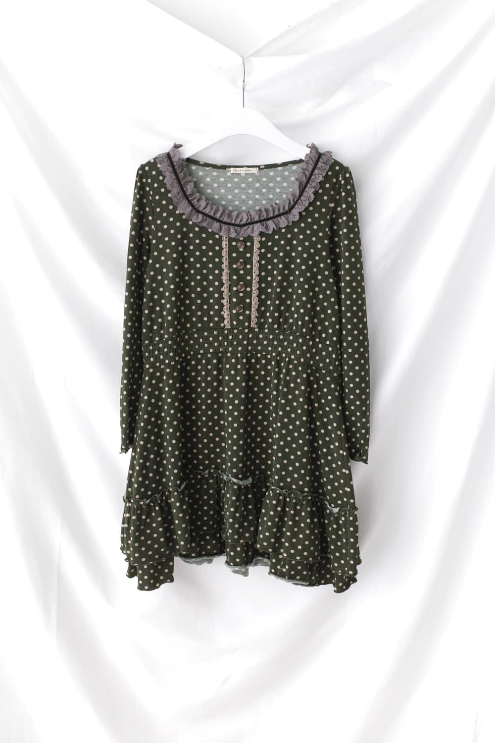 axes femme) dot lace one-piece 상품이미지1