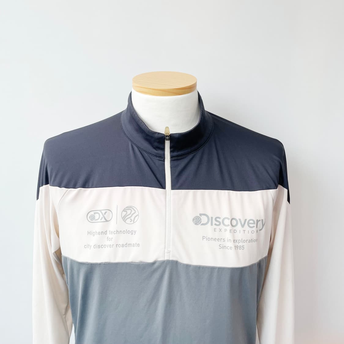 디스커버리 남성반집업 긴팔티셔츠 스판95  상품이미지2