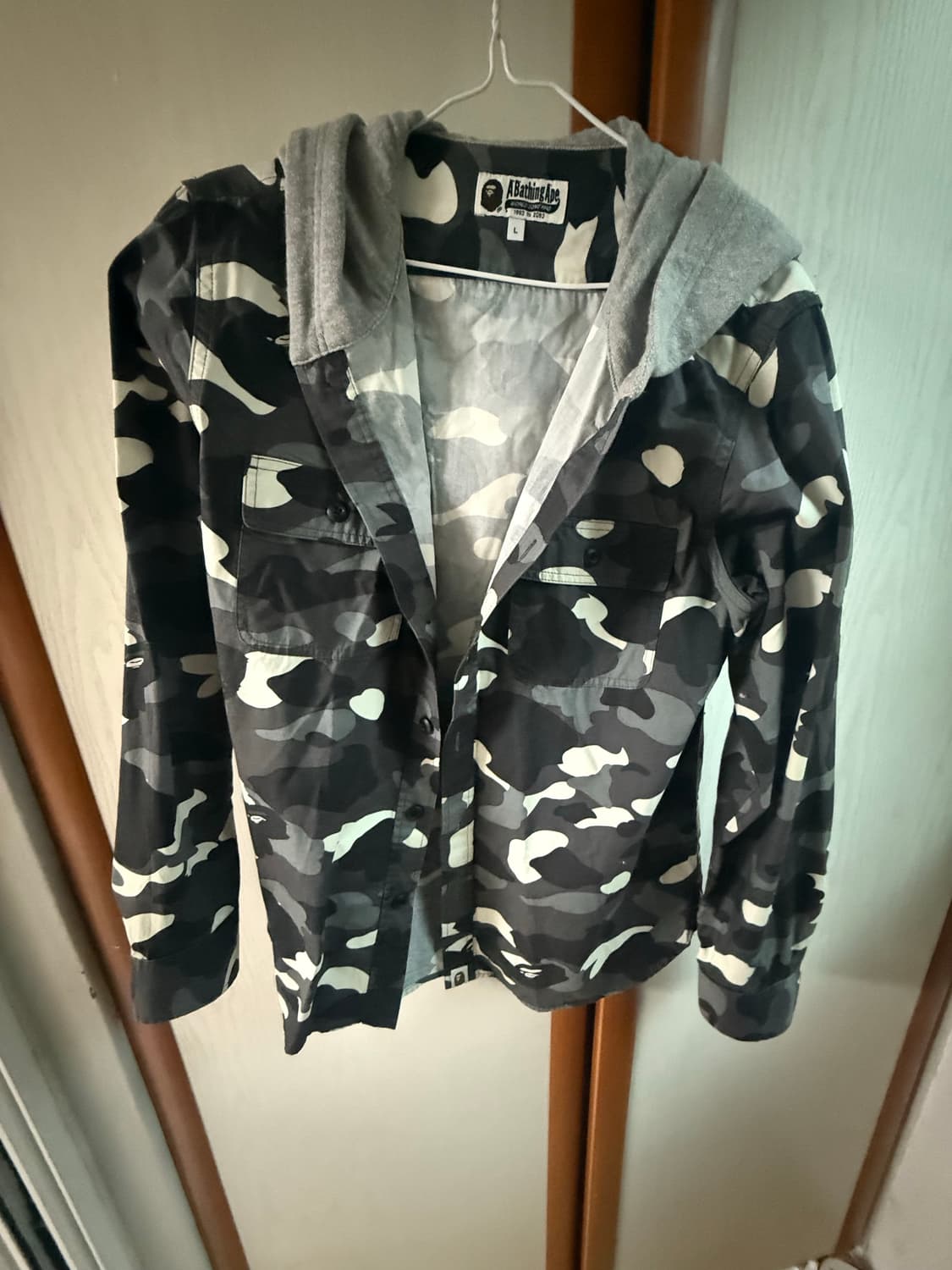 베이프 시티 카모 후드 셔츠 상품이미지1