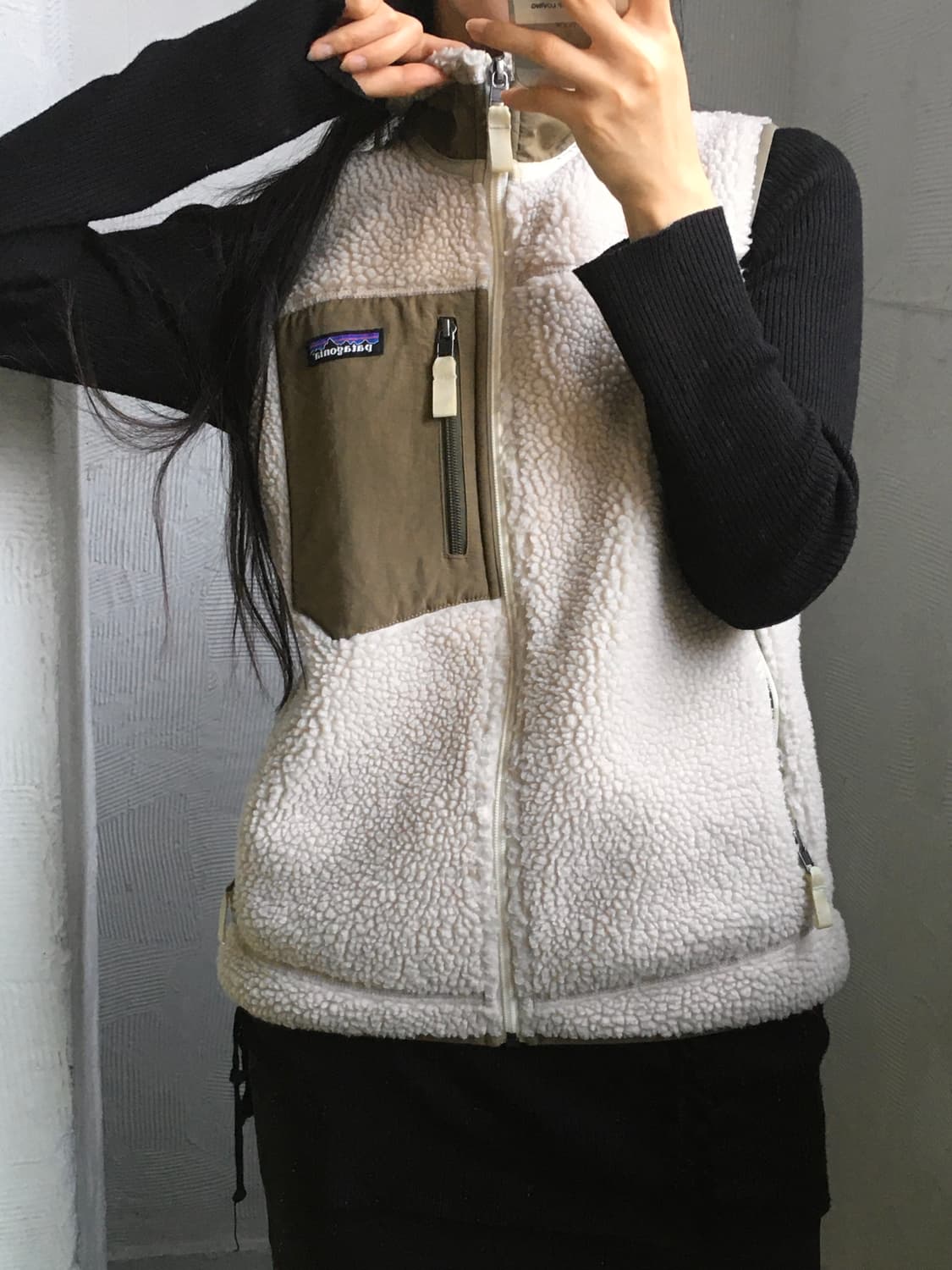 Patagonia 파타고니아 베이지 컬러 레트로 플리스 베스트  상품이미지1