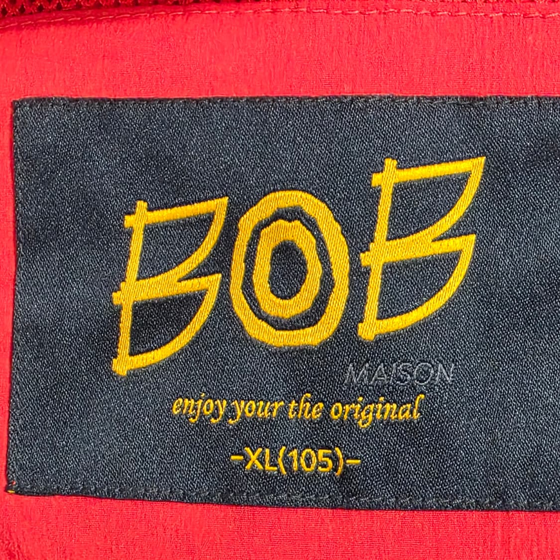 0788[BOB] 레드 패턴 후드 조끼 XL 상품이미지7