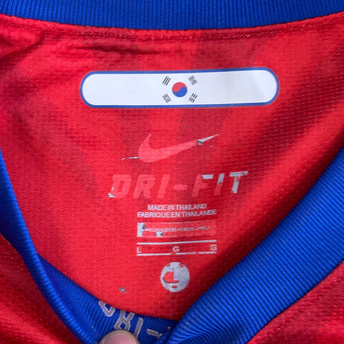 L 나이키 국가대표 No.7 박지성 반팔 유니폼 상품이미지4