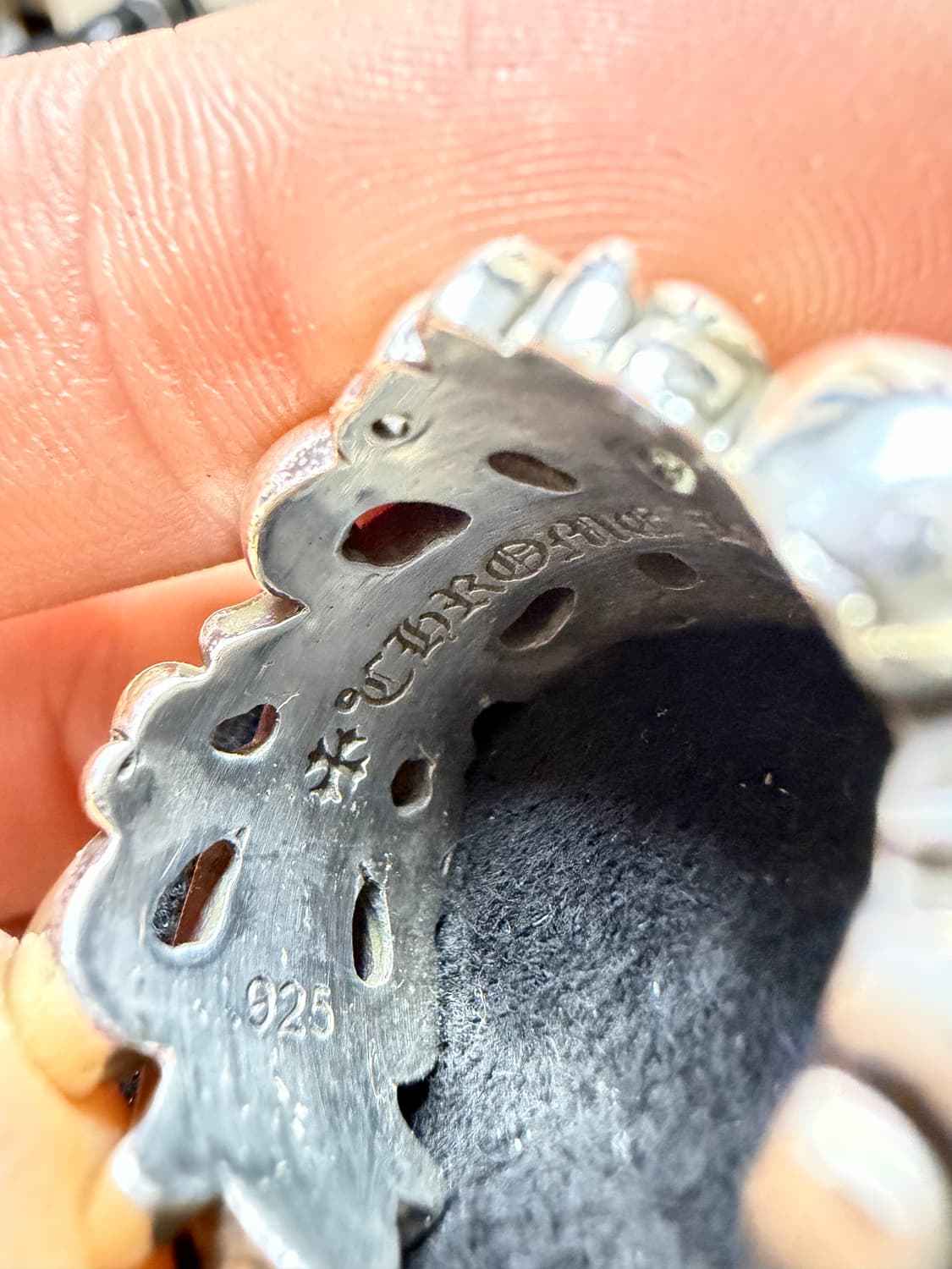 (새상품) 크롬하츠 더블플로랄 크로스링 US11 상품이미지5