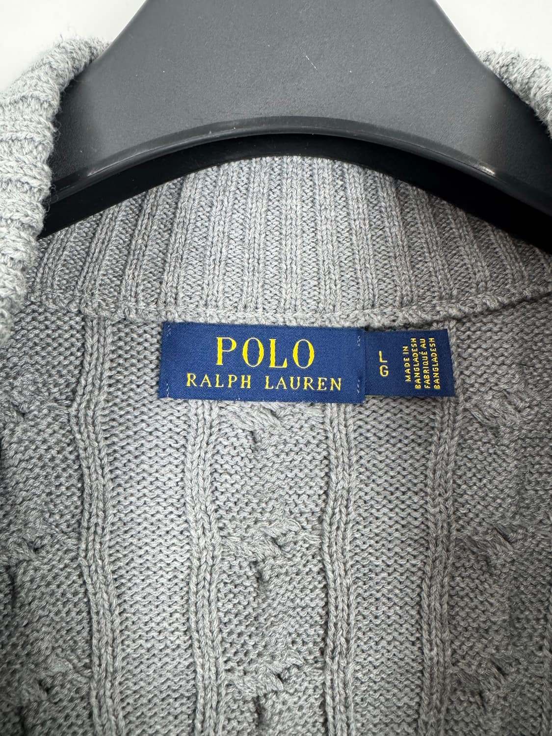 b133) 폴로랄프로렌 케이블 반집업니트 상품이미지3