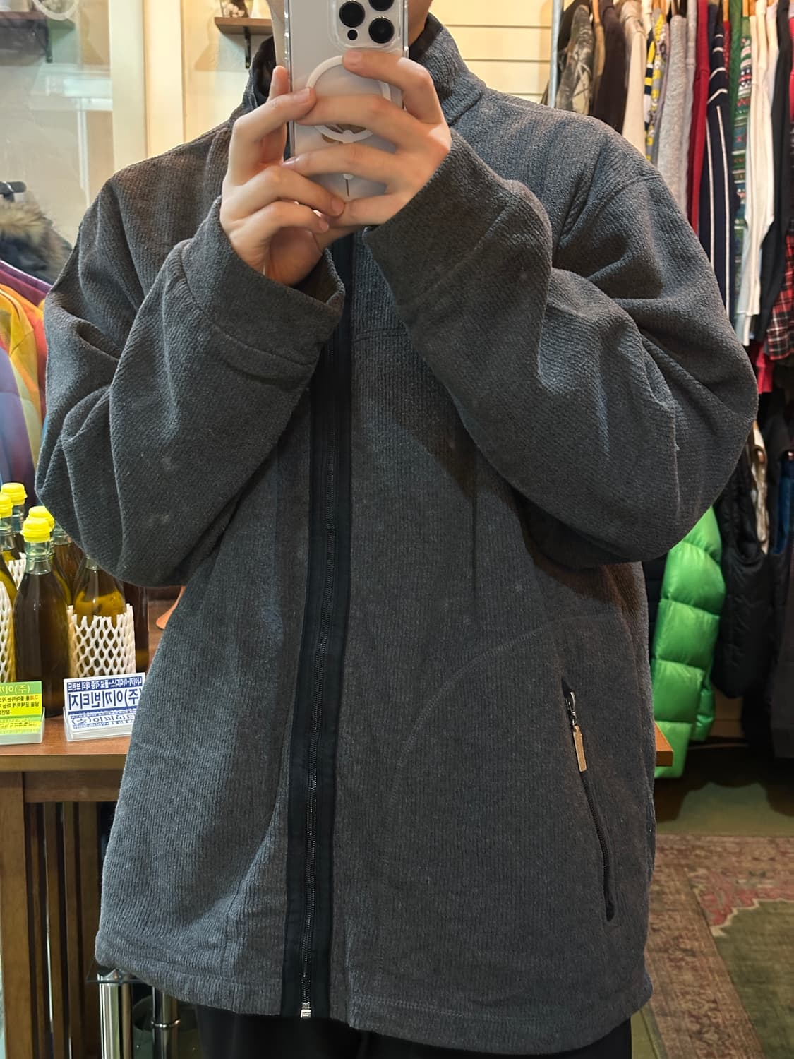 캉골 재팬 후리스 집업 자켓 그레놀라 코어  상품이미지3