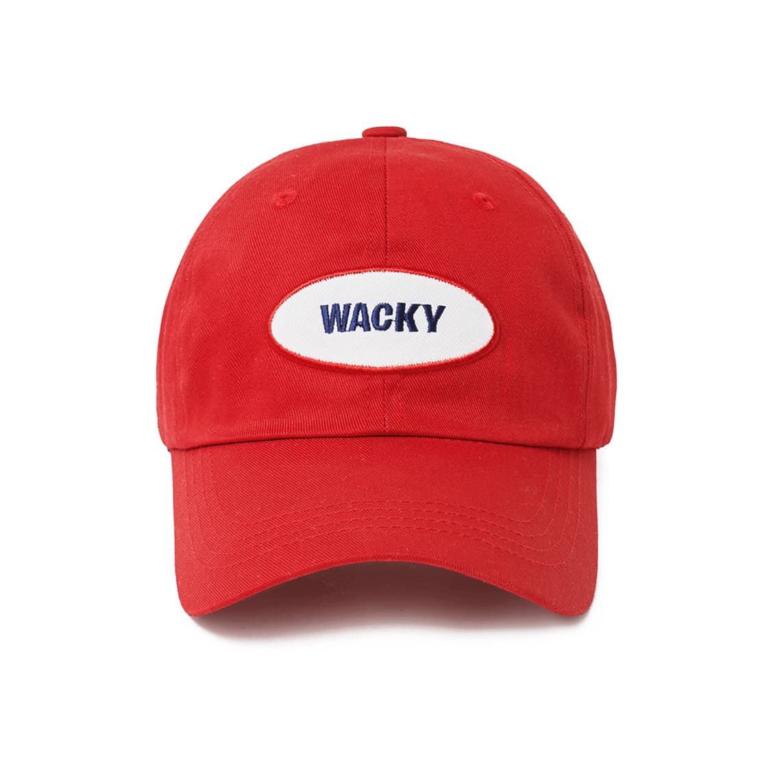 WACKY 웨키 써클 로고 볼캡 (레드) 상품이미지1