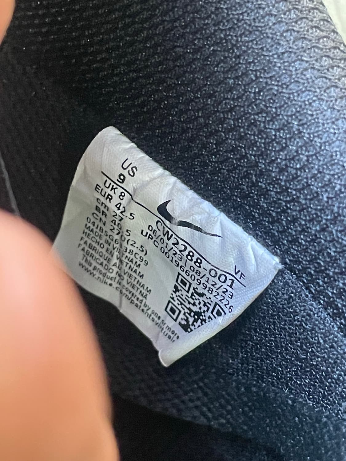 나이키 에어포스1 블랙 270 상품이미지9