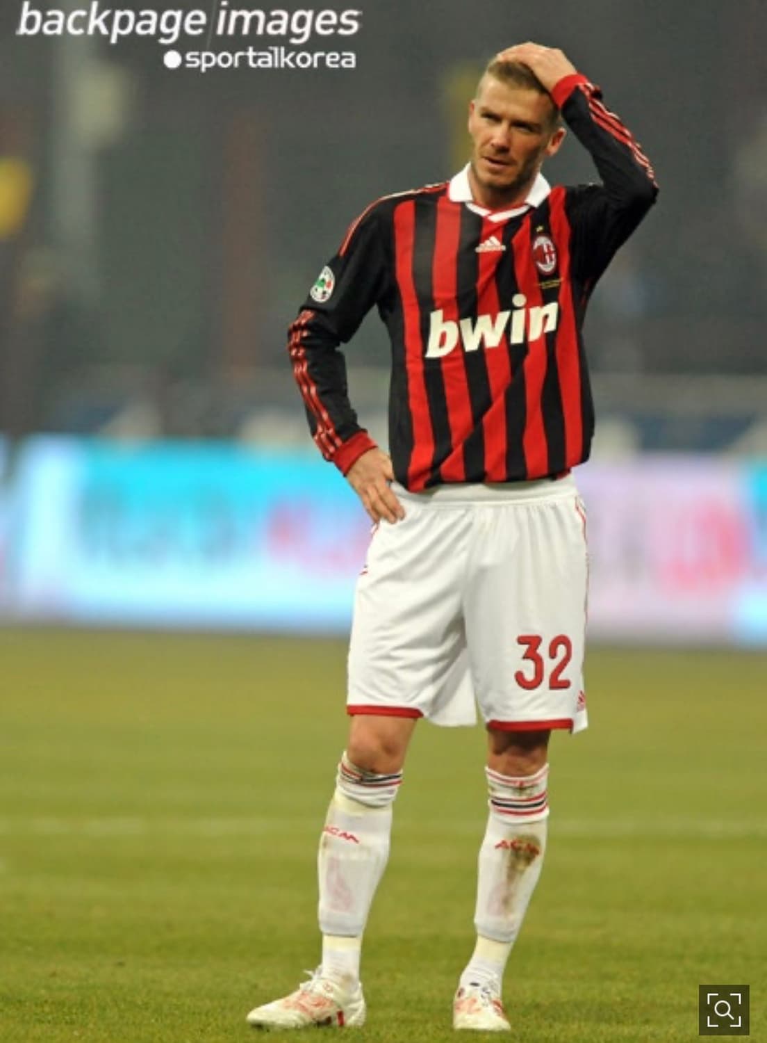 [S] 아디다스 AC밀란 09-10 홈 베컴 마킹 유니폼 상품이미지2