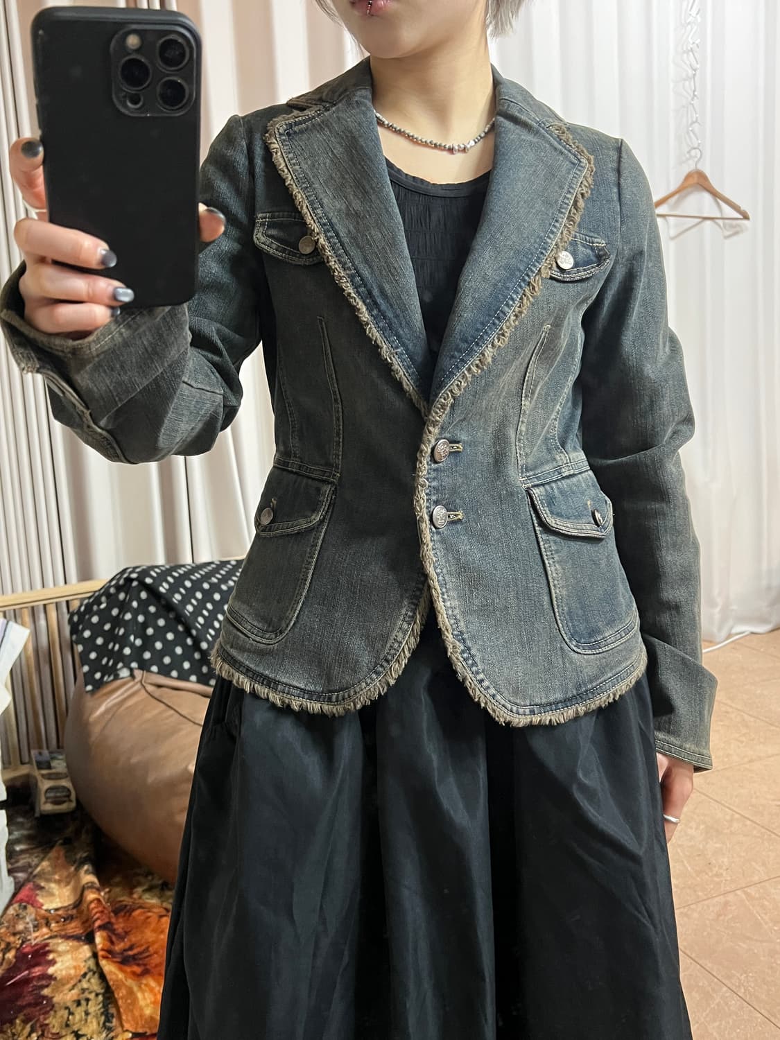 resume 빈티지 여성 데님 블레이저  상품이미지1