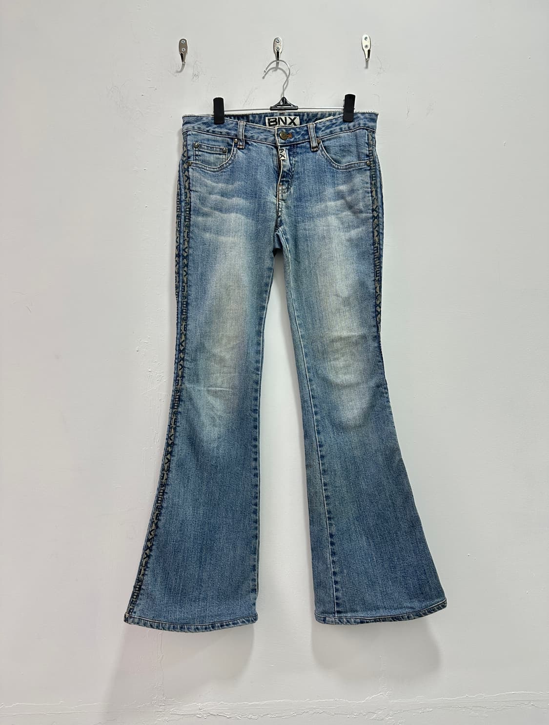 BNX western side lines denim flare pants 상품이미지1
